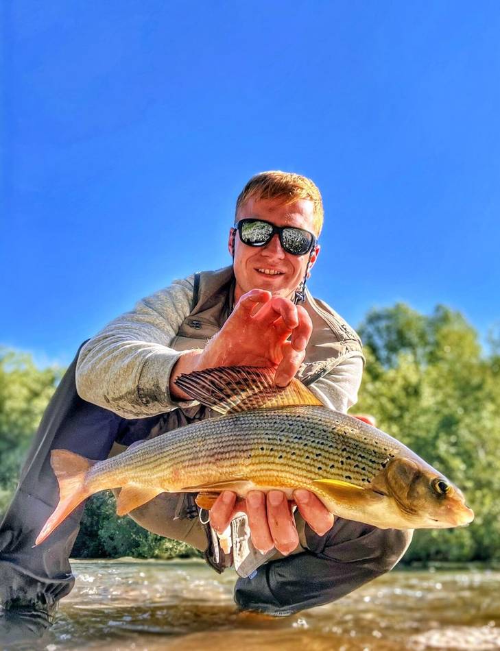 Grayling catch on the Lim