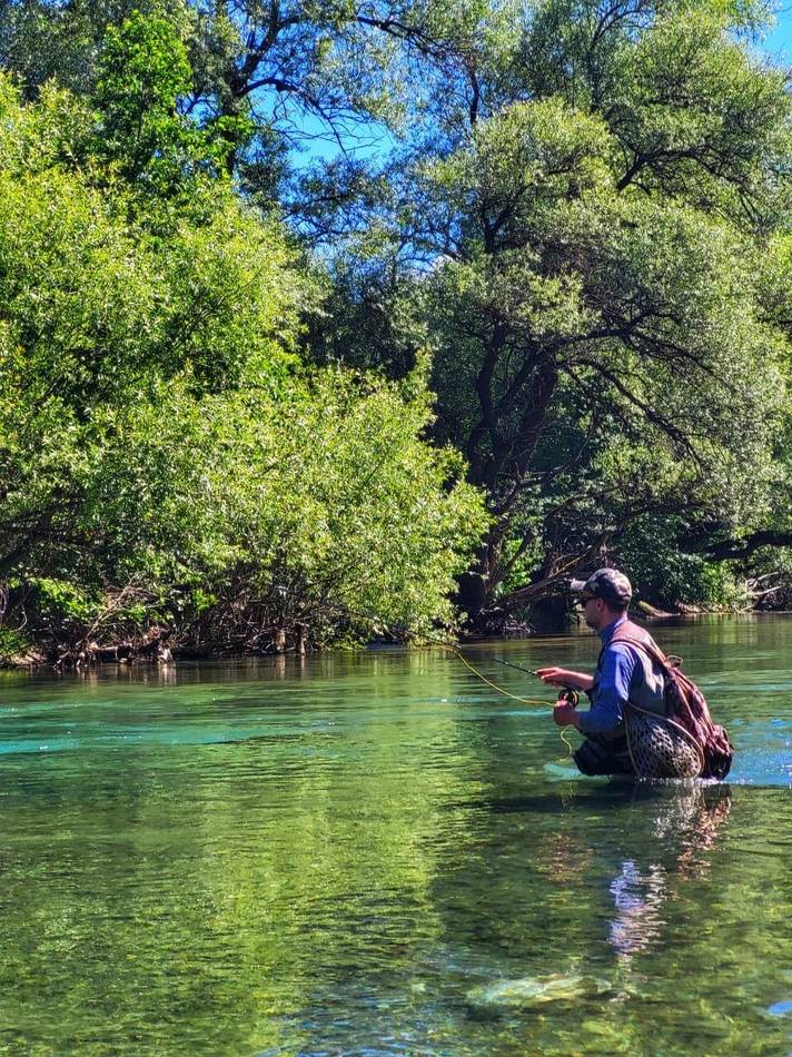 Fly fishing on the Lim