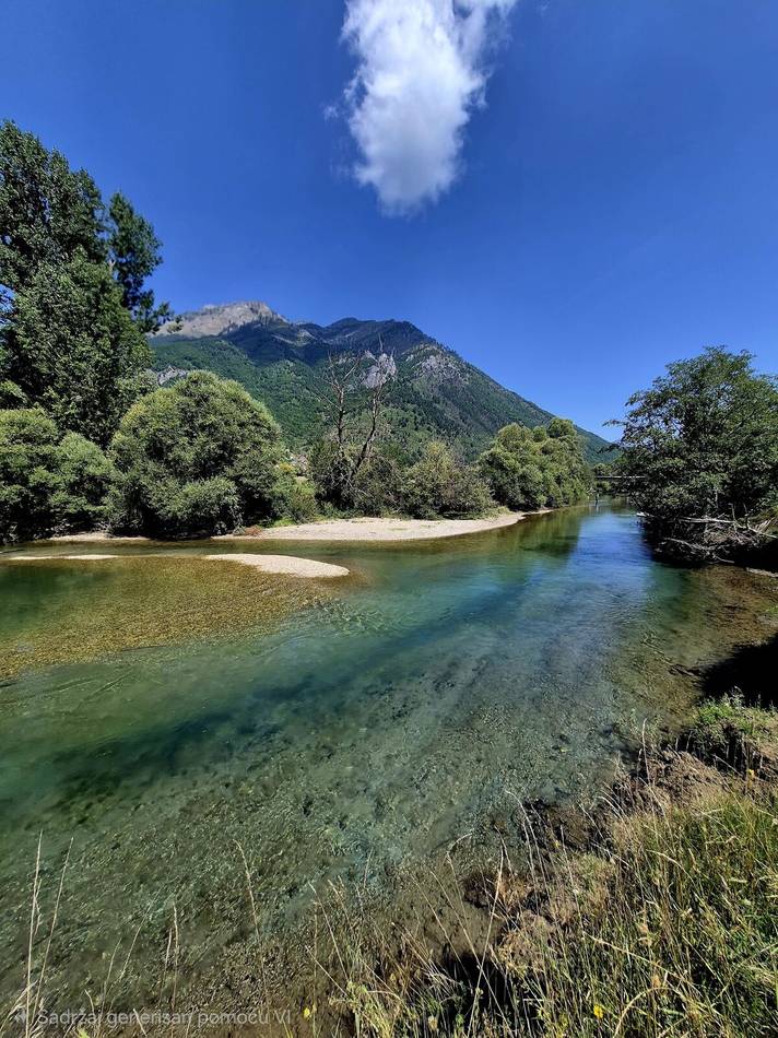 The Ljuča valley in summer light
