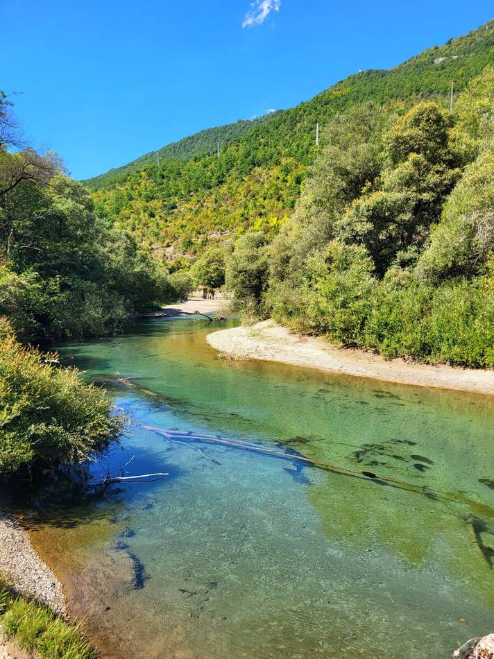 The Ljuča winding through the valley