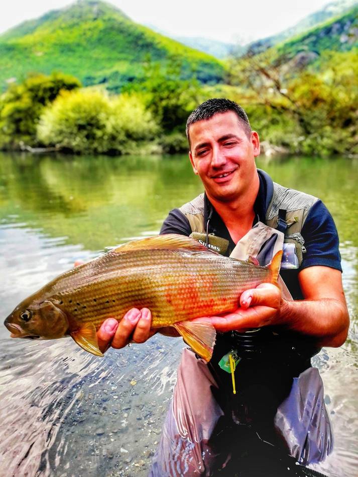A proud catch on the Ljuča