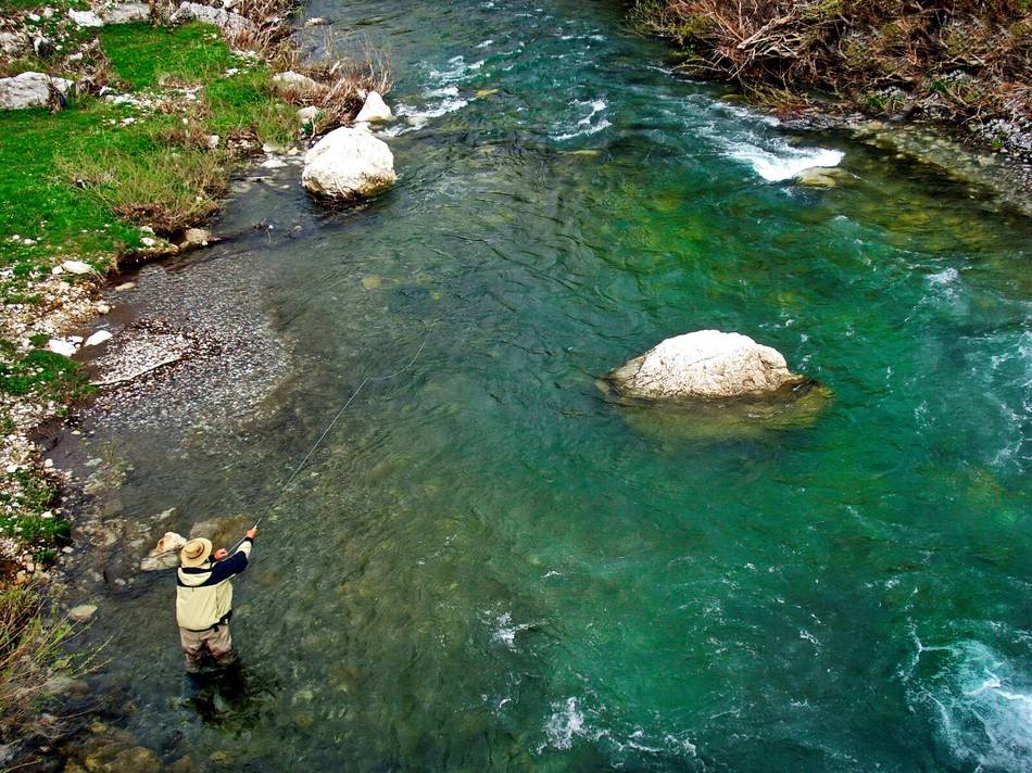 An aerial view of the Tara canyon